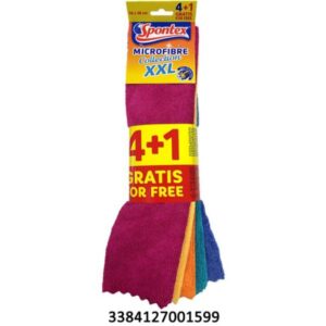 BAYETA SPONTEX MICROFIBRA XXL 4+1 C/ 24UDS