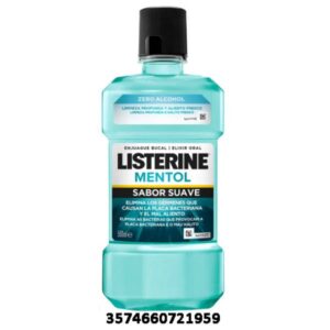 ENJUAGUE BUCAL LISTERINE 500 ML. MENTOL SUAVE C/ 12 UDS