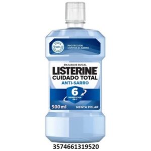 ENJUAGUE BUCAL LISTERINE 500 ML. MENTA POLAR C/ 12 UDS