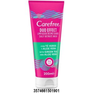 GEL INTIMO CAREFREE DUO EFFECT 200 ML.C/ 6 UDS