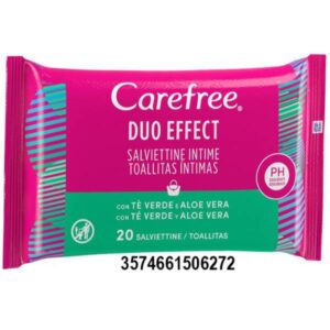 TOALLITAS INTIMAS CAREFREE DUO EFFECT C/ 12 UDS