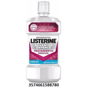 ENJUAGUE BUCAL LISTERINE 500 ML. ADV.TRAT.GINGIVAL C/ 12 UDS