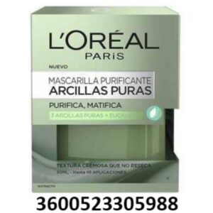 LOREAL W SKIN EXPERT MASCARILLA EXFOLI.ARCILLA VERDE 50ML.C/6U***