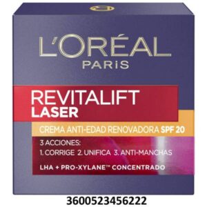 LOREAL W REVITALIFT LASER CREMA ANTI EDAD FP20 RENOVAD. 50ML.C/ 6