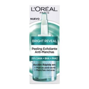 LOREAL BRIGHT REVEAL PEELING EXFOLIANTEANTI MANCHAS 25 ML C/ 6 U