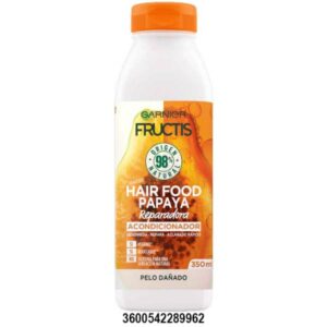 FRUCTIS CREMA SUAVIZ. 350 ML. HAIR FOODPAPAYA REPARADORA C/6 UDS