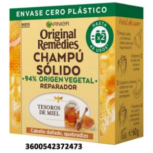 ORIGINAL CHAMPU SOLIDO 60 GR TESOROS DEMIEL CAB.DAÑADO C/ 12UDS