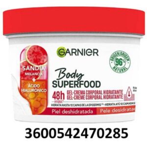 FRUCTIS BODY MILK 380 ML. BODY SUPERFOOD SANDIA+ACIDO HIALUR.C/12