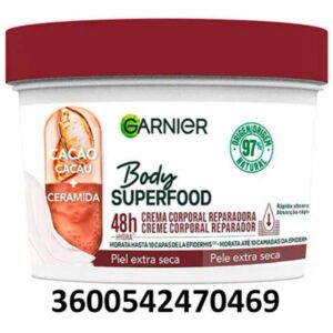 FRUCTIS BODY MILK 380 ML. BODY SUPERFOOD CACAO+CERAMIDA C/ 12 UDS