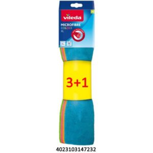 VILEDA BAYETA MICROFIBRA XL 3+1 C/ 16 UDS