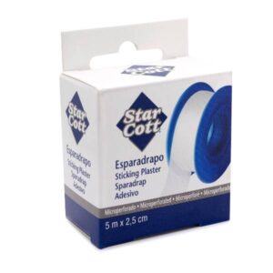 ESPARADRAPO STAR COTT PLASTICO PERFORADO 5M X 2'5 CM C/ 96 UDS