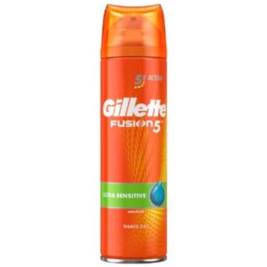 GEL AFEITAR GILLETTE FUSION 5 ULTRA SENSITIVE 200 ML C/ 6 UDS EXT