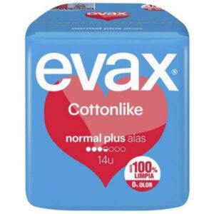 COMPRESAS EVAX COTON ALAS NORMAL PLUS 14 UDS C/ 24 UDS