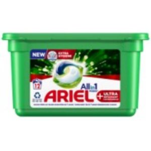 DETER.ARIEL CAPSULAS TODO EN UNO 12 UDS + ULTRA C/ 6 UDS EXT