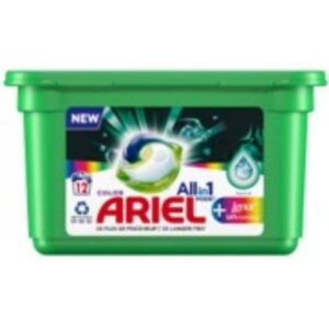 DETER.ARIEL CAPSULAS TODO EN UNO 12 UDS LENOR UNSTOPPABLES C/6 EX