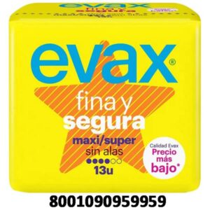 COMPRESAS EVAX  FINA Y SEG. MAXI/SUPER 13 UDS C/ 16 UDS