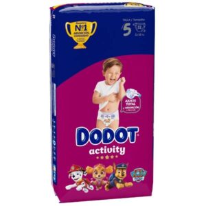 PAÑAL DODOT ACTIVITY 11-16 KG 52 UDS T-5 C/ 2 UDS
