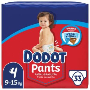 PAÑAL DODOT PANTS 9-15 KG 33 UDS T-4 C/ 3 UDS