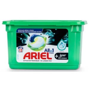 DETER.ARIEL CAPSULAS TODO EN UNO 13 UDSLENOR UNSTOPPAB. C/ 6U EX