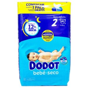 PAÑAL DODOT ETAPAS 4-8 KG 68 UDS T-2 C/3 UDS
