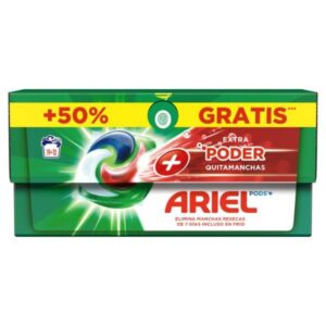 DETER.ARIEL CAPSULAS EXTRA PODER QUITAMANCHAS PODS 19+8  C/ 6 UDS