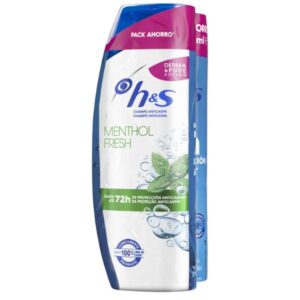 CHAMPU H&S 400 ML. MENTHOL FRESH DUPLO C/ 6 UDS ESP