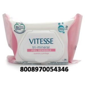 TOALLITAS DESMAQUILLANTE VITESSE TRI-MINERAL P.SENSIBLE C/ 12 UDS