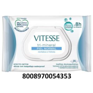 TOALLITAS DESMAQUILLANTE VITESSE MINERAL NORMAL  C/ 12 UDS