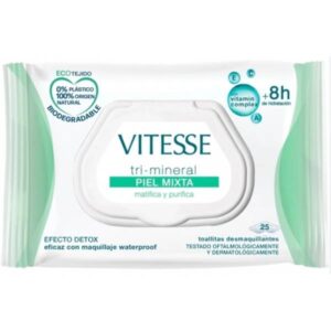TOALLITAS DESMAQUILLANTE VITESSE MINERALMIXTA C/ 12 UDS