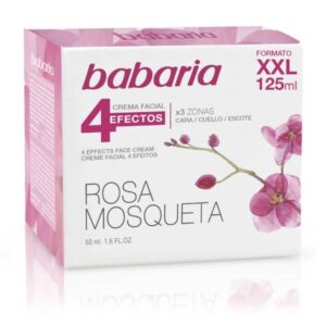 BABARIA CREMA FACIAL 4 EFECTOS XXL ROSAMOSQUETA 125 ML.C/ 6 UDS