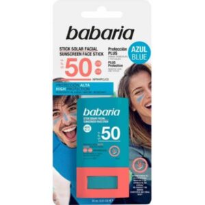 BABARIA BRONC.FACIAL STICK F50 AZUL 20 ML C/6 UDS
