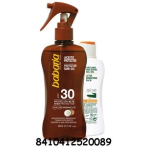 BABARIA BRONC.PISTOLA ACEITE FP30 200ML+AFT. 100 ML C/ 6 UDS