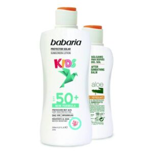 BABARIA BRONC.NIÑOS LECHE F-50+ 200 ML+AFTER SUN 100 ML.C/ 6UDS