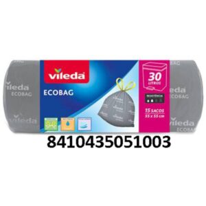 VILEDA BOLSA BASURA AUTOCIERRE 30L 15 UDS C/24 UDS
