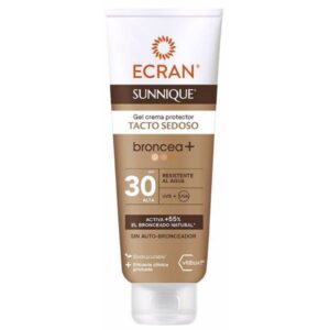 ECRAN SUNNIQUE GEL TACTO SEDOSO TUBO BRONCEA+ F 30 250 ML C/ 6 UD
