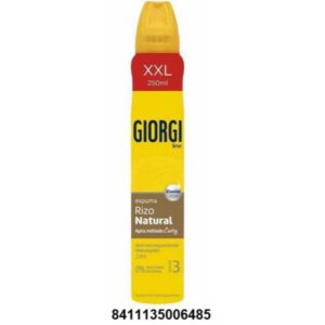 GIORGI ESPUMA PELO 250 ML. RIZO NATURAL Nº 3 C/ 12 UDS