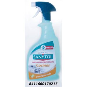 SANYTOL LIMPIADOR SPRAY COCINA SIN LEJIA 750 ML. C/ 12 UDS