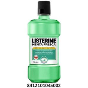 ENJUAGUE BUCAL LISTERINE 500 ML. MENTA FRESCA C/ 12 UDS