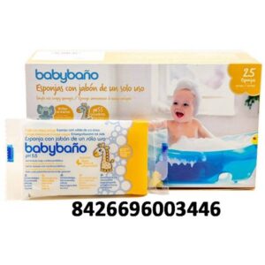 ESPONJA BAÑO JABONOSA BABYBAÑO 25UDS C/50 UDS