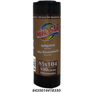 BOLSA BASURA MIHOGAR 85X104 100L 10 UDC/ 18 UDS