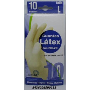 GUANTES SIGAL LATEX GDE 10 UDS. C/ 10 UD