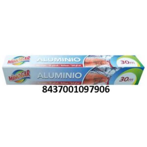 PAPEL ALUMINIO PBC DOMESTICO 30  MTS. C/ 10 UDS