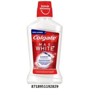 ENJUAGUE BUCAL COLGATE 500 ML. MAX WHITE EXPERT C/ 12 UDS