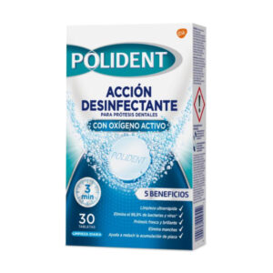 POLIDENT PASTILLA LIMPIEZA PROTESIS DENTAL DESINFECT. 30 UD.C/ 8U