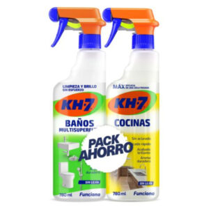 KH-7 QUITA GRASA SPRAY DUPLO COCINAS Y BAÑOS 780 ML C/ 6 UDS