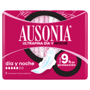 COMPRESAS AUSONIA ALAS ULTRA NOCHE 9 UDS C/ 16 UDS