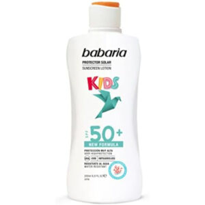 BABARIA BRONC.LECHE FP50 SENSITIVE NIÑOS 200 ML. C/ 6 UDS