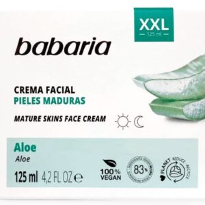 BABARIA CREMA FACIAL PIELES MADURAS 100% ALOE VERA XXL 125 ML.C/6