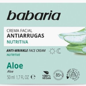 BABARIA CREMA FACIAL ANTIARRUGAS ALOE VERA 100% 50 ML.C/ 6 UDS