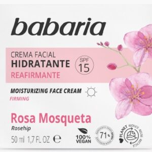 BABARIA CREMA FACIAL HIDRAT. FP 15 ROSAMOSQUETA 50 ML.C/ 6 UDS